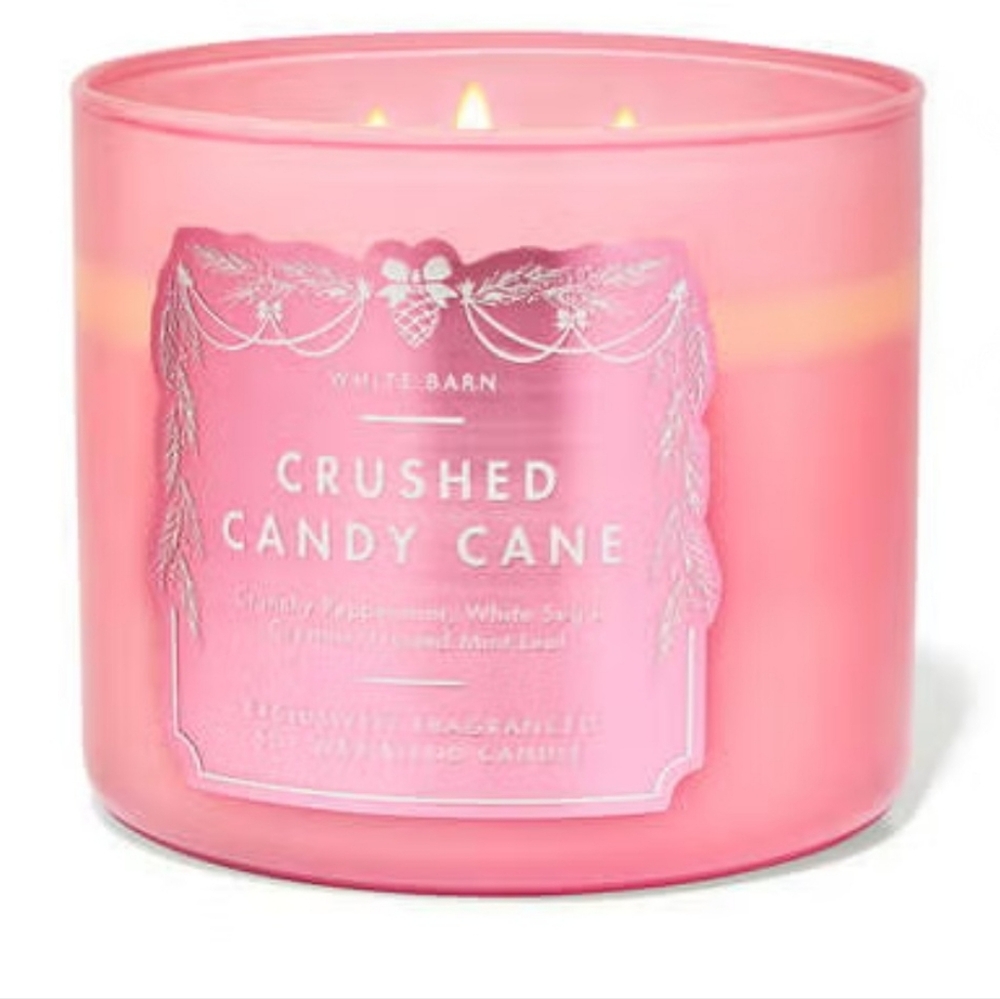 White Barn Crushed Candy Cane Candle